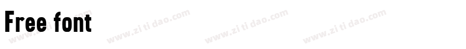 Free font字体转换